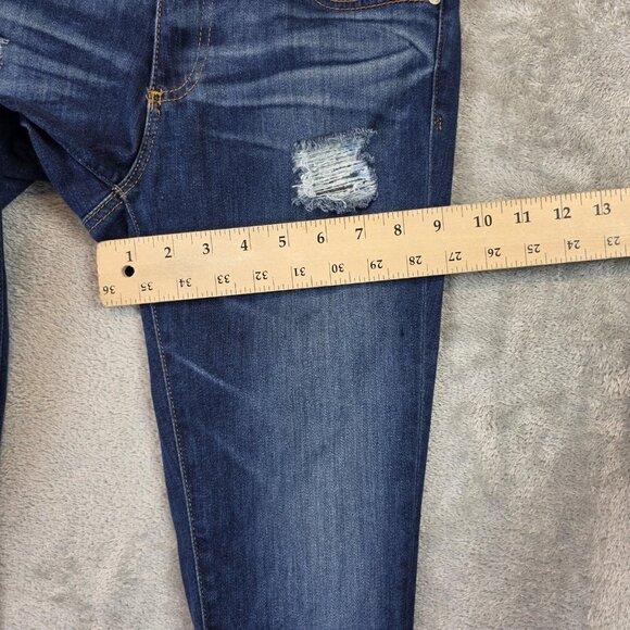 AG Adriano Goldschmied Jeans Womens 26R Blue Legging Super Skinny Distressed - Picture 8 of 14